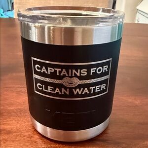 YETI Black and Silver Tumbler